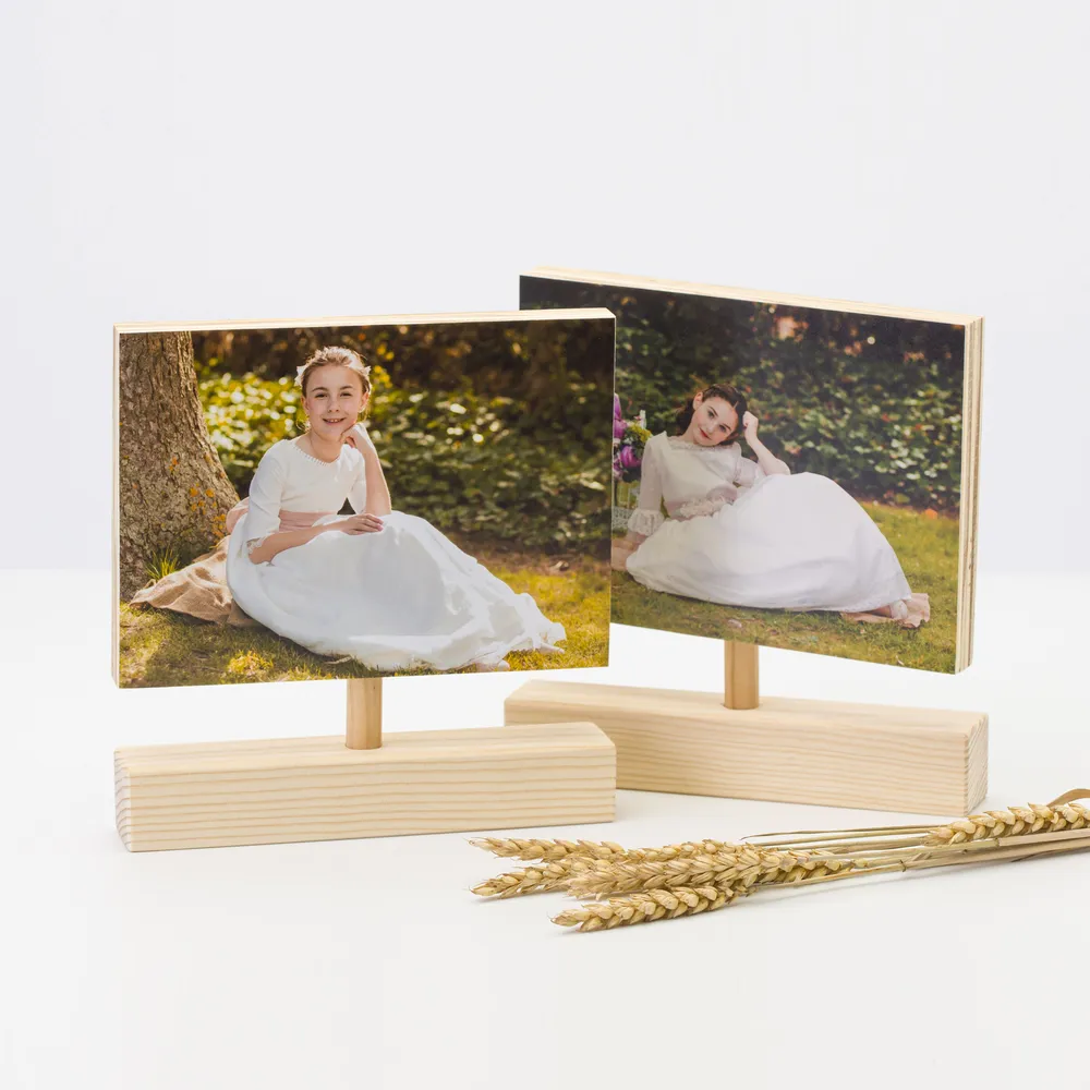 Portafoto giratorio doble cara