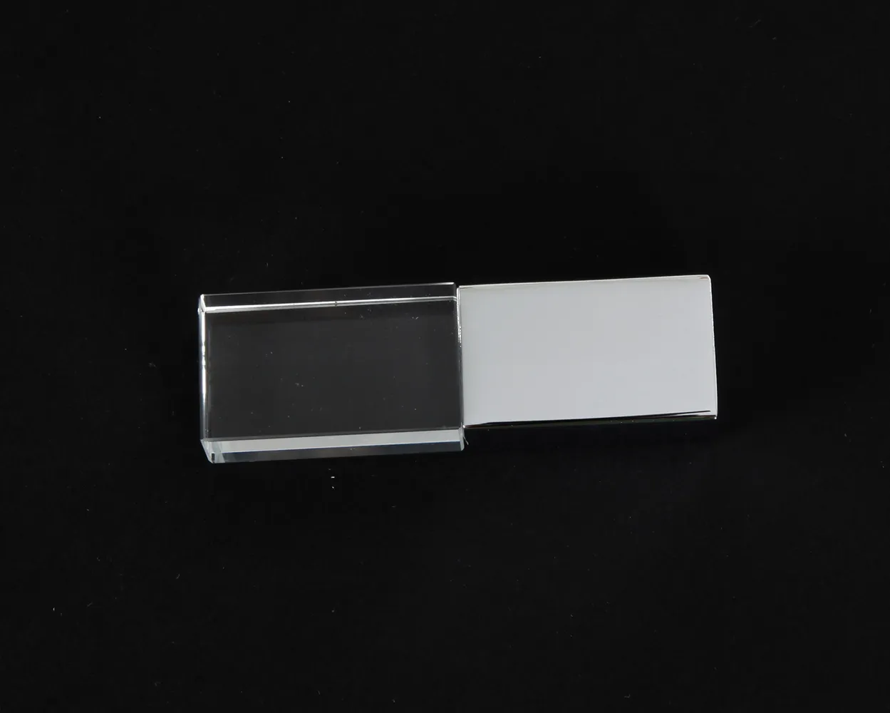 USB Cristal madera - metal