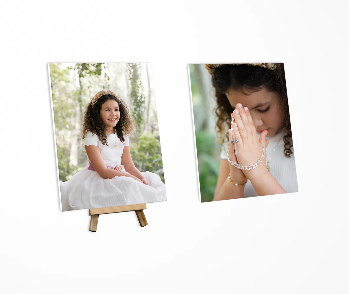 Portafotos Forex PVC a doble cara con Caballete