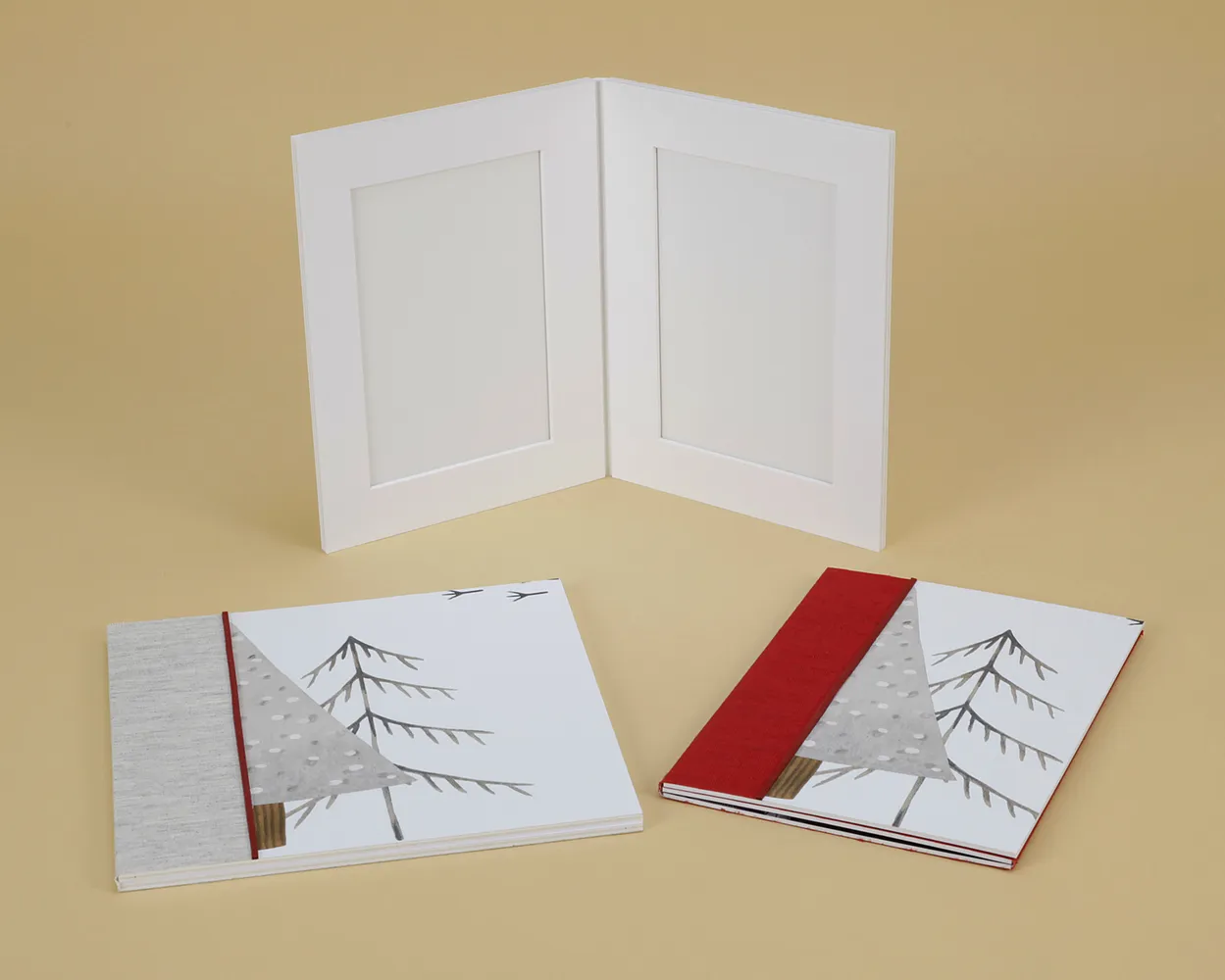 Christmas Acordeón Passe-partout Árbol