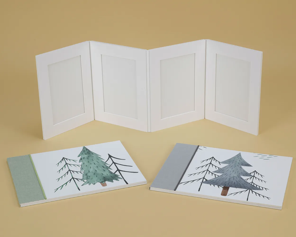 Christmas Acordeón Passe-partout Árbol