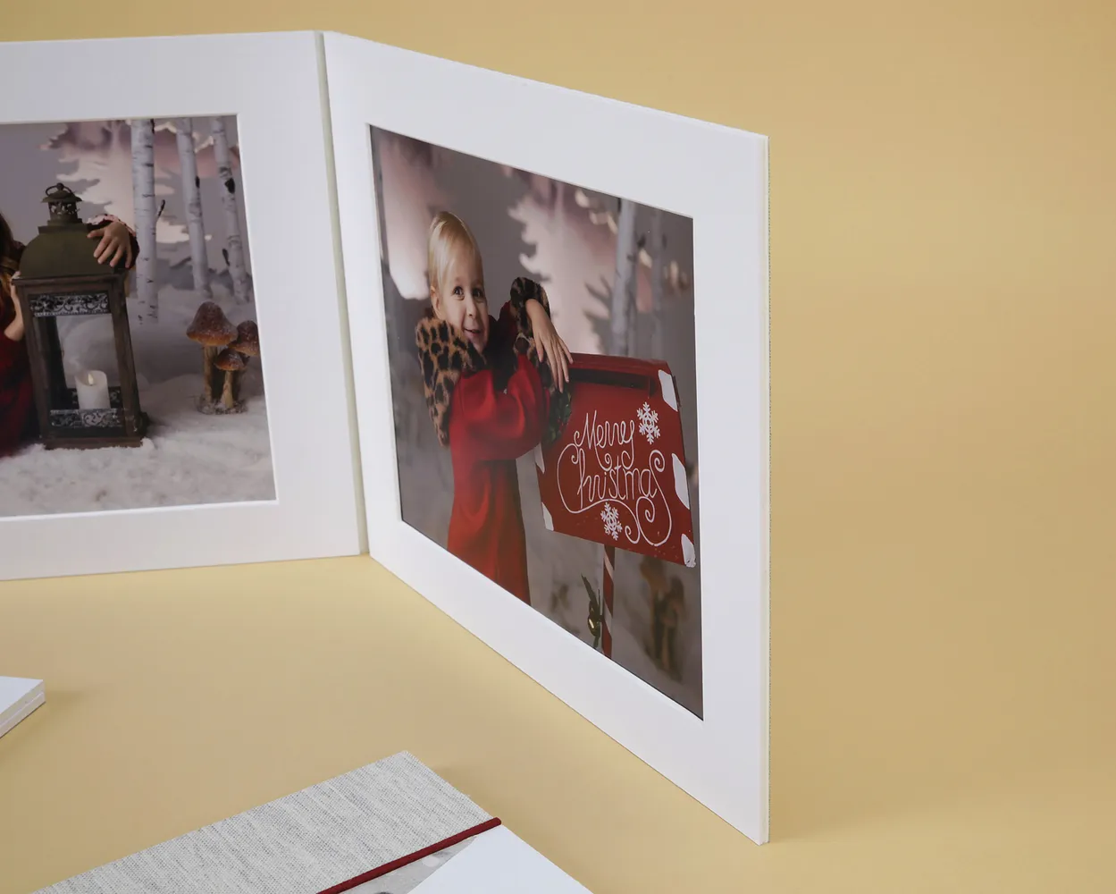 Christmas Acordeón Passe-partout Árbol