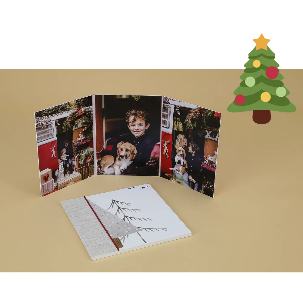 Christmas Acordeón Foto Árbol