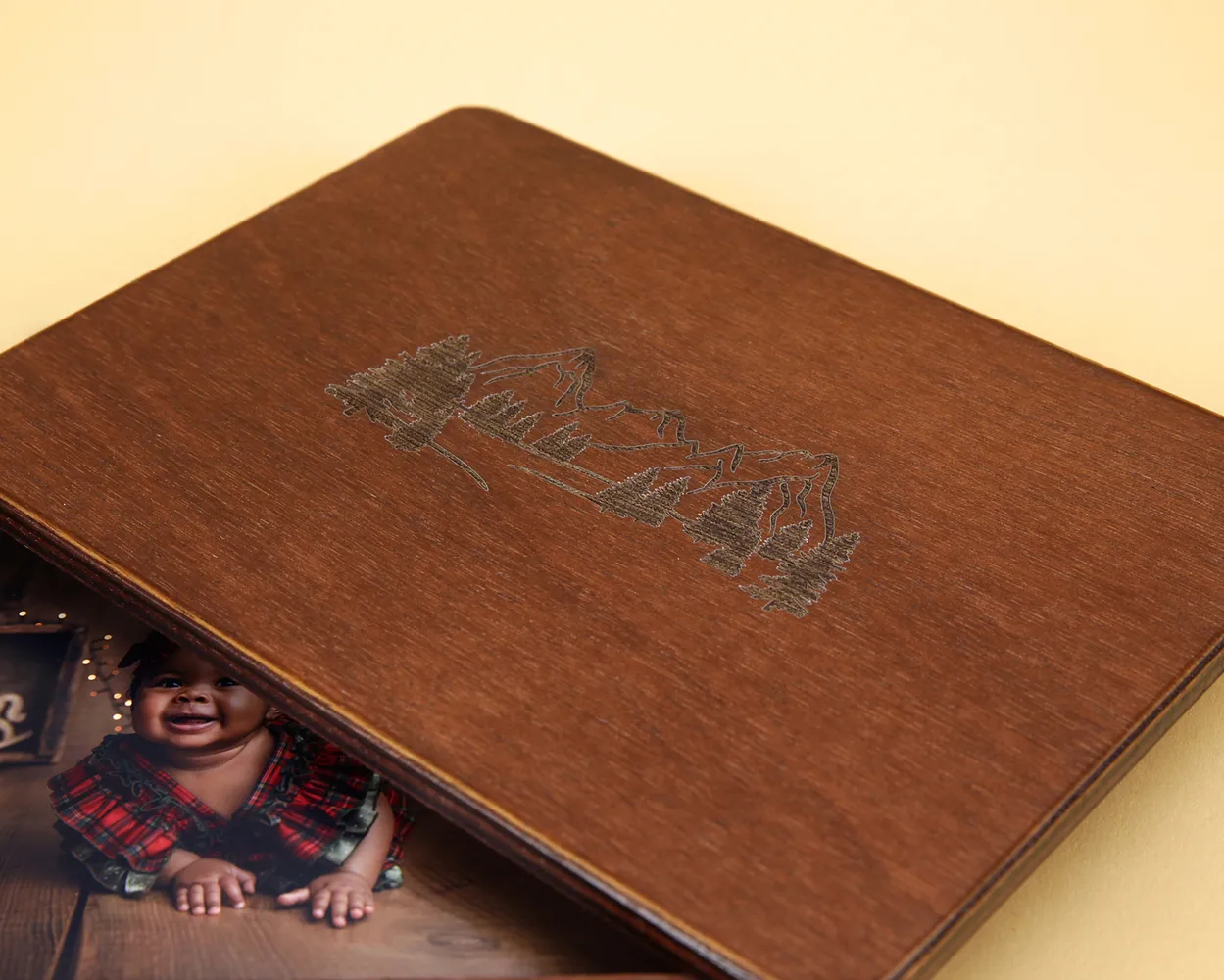 Santa  box de madera