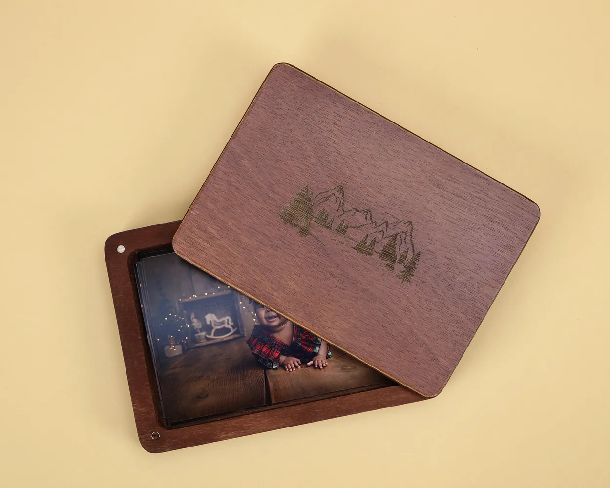 Santa  box de madera