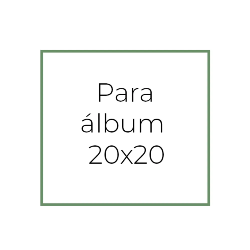 para álbum 20x20