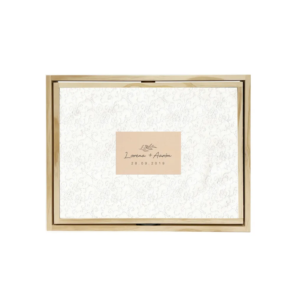 Pack Madera Noria (Foto+Material+Chapa Rectangular) Boda